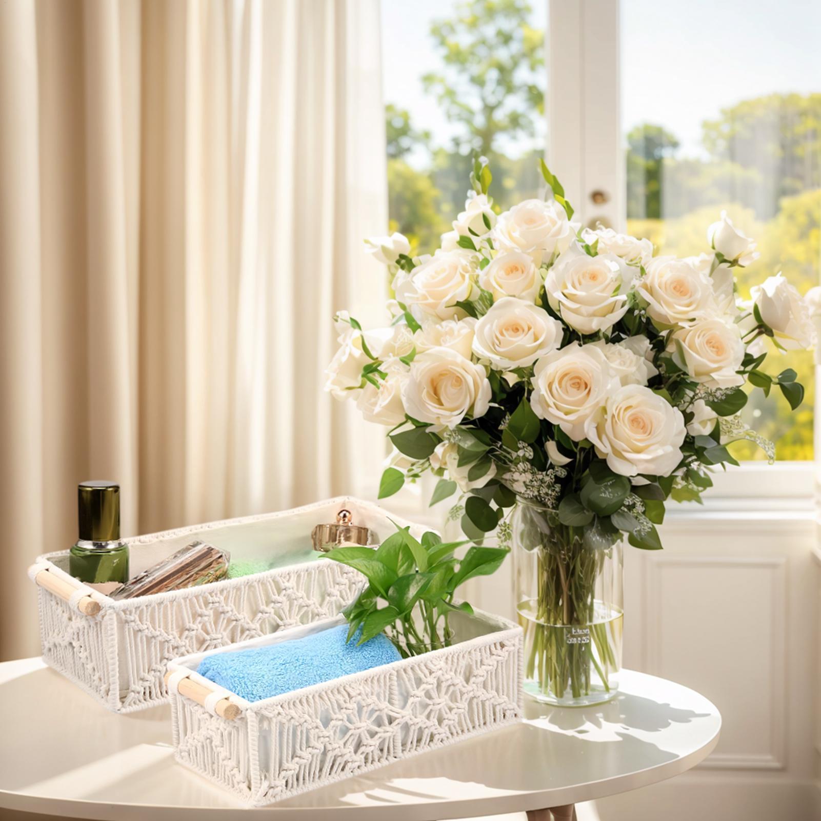 

Storage Basket 2 Pieces Toy Basket With Handle Portable Cotton Cloth Bin For Towels Clothes Blanket Home Organization Living China Mainland