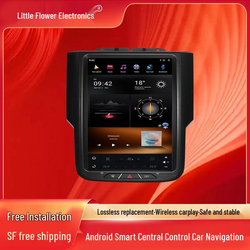 

Dodge RAM 1500 (2014-2018 рр) Вертикальний екран Android-навігації на центральній консолі 4G RAM + 32GB Storage