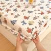 Flannel Bed Sheet Winter Warm Plush Fitted Sheet Soft Mink Cashmere Bed Linen Mattress Cover Elastic Bedspread