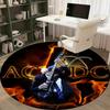 1pc AC/DC Music Band Logo Home Office Outdoor Round Carpet Gift Decorative Rug MatRC2704