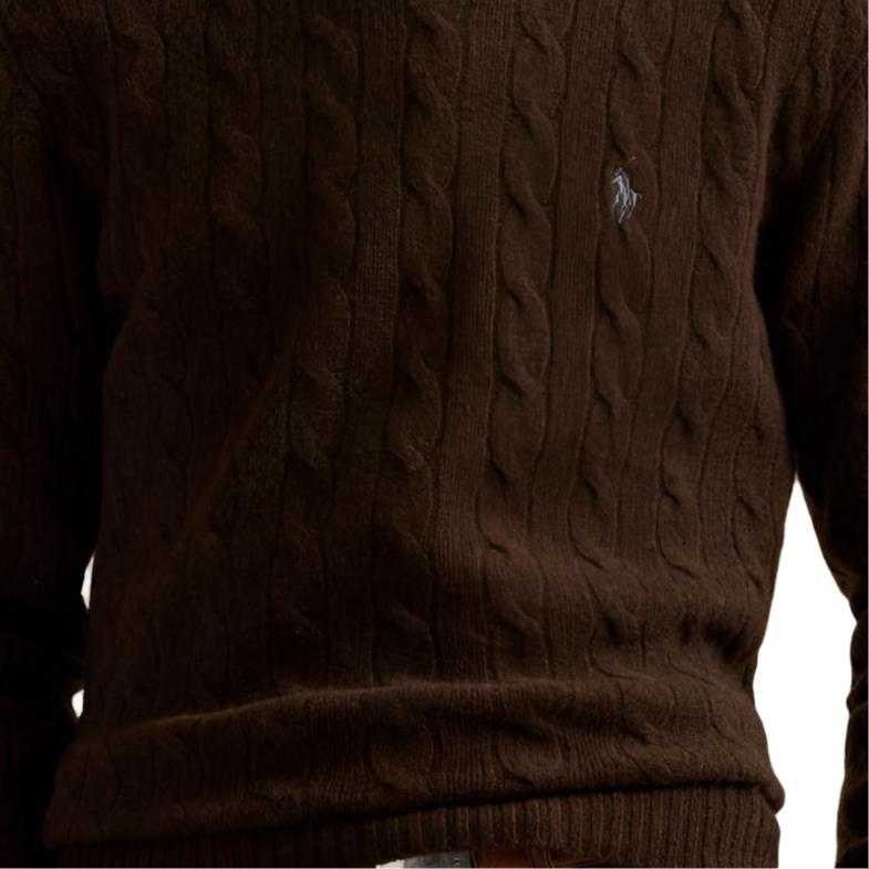 Polo Ralph Lauren Embroidered Pattern Crew Neck Long Sleeve Sweater Men sweater MNPOSWE16822405-200