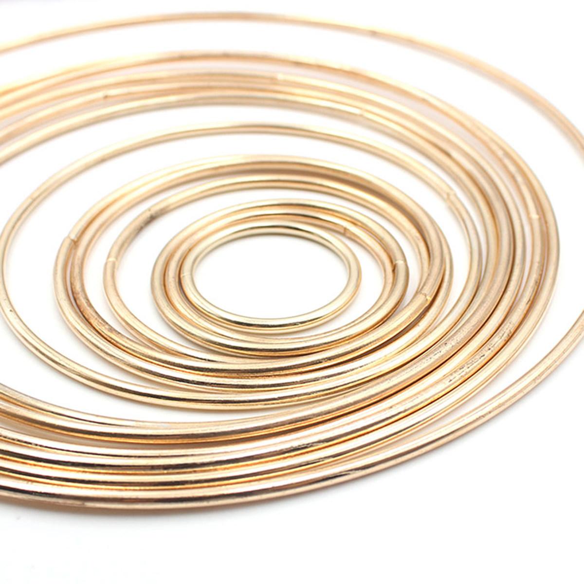 10Pcs Dreamcatcher Accessories Metal Ring 130Mm DIY Dreamcatcher Hoop for Craft Projects Home Decor Art Making 3.5X3.5X0.28CM