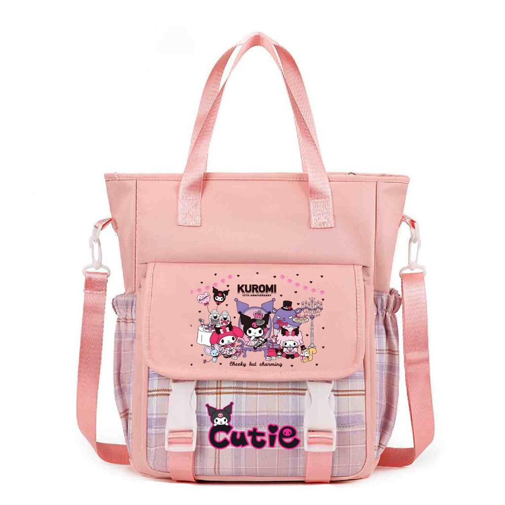 Crossbody Bag Student Class Book Holder Extra Large Bag Shoulder Make-Up Bag Cute Cartoon Printed Crossbody Bag