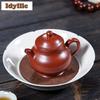 210ml Autentiska Yixing Lila Lerkannor Handgjord Pan Pot Råmalm Dahongpao Lera Vattenkokare Med Sil Zisha Teset Ornament