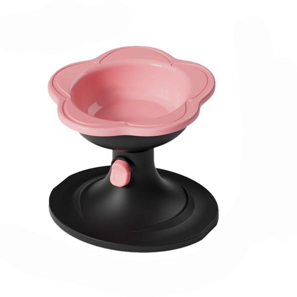 Large Capacity Ceramic Cat Bowl Flower Dog Bowls Durable Pet High Foot Bowl Pet Feeding