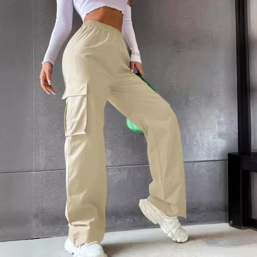 Retro High Waist Loose Pants Casual Straight Pants