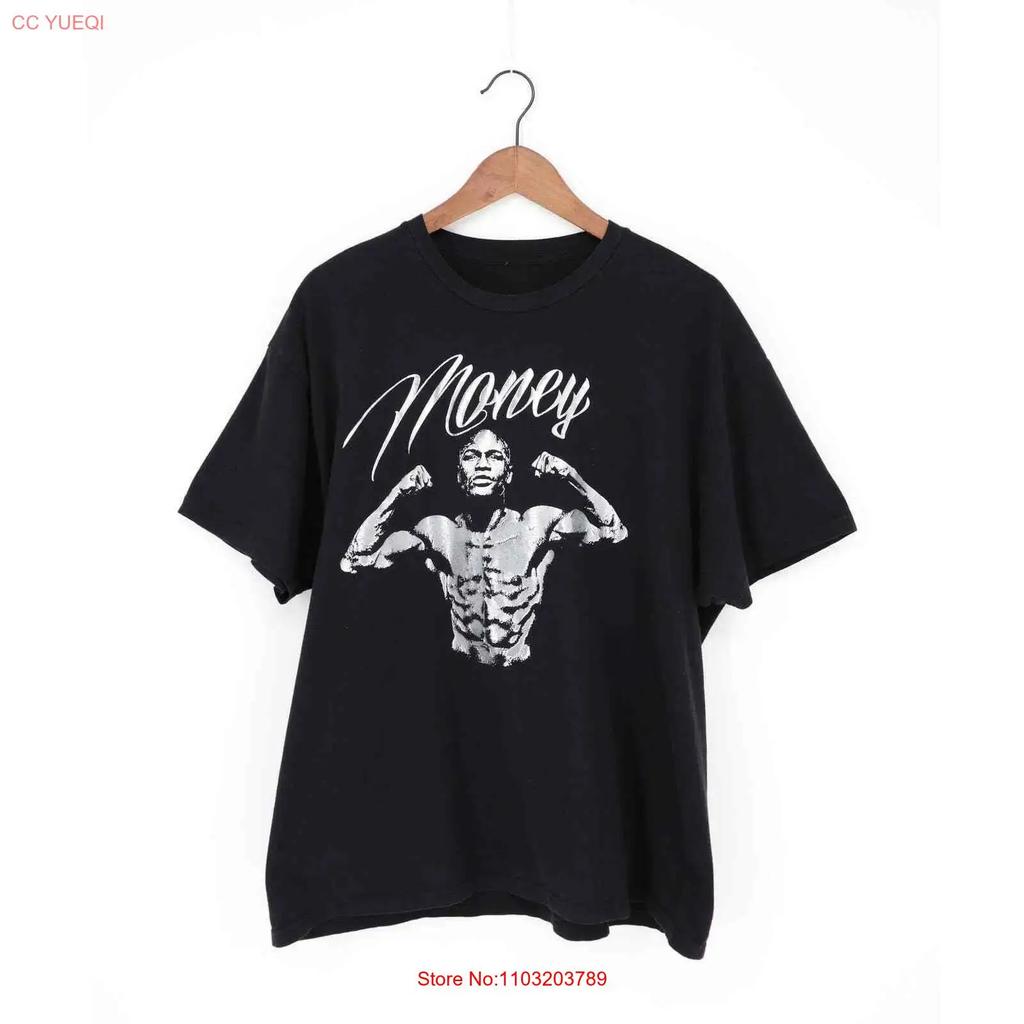 Money Mayweather Promotions Tee Shirt Black M Vintage Slightly Breathable Stretched Homme Top For Everyday Wear Stylish