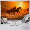 Elk Crane Pentium Horse Print Wall Hippie Tapestry Polyester Fabric Home Decor Wall Rug Carpets Hanging Big Couch Blanket