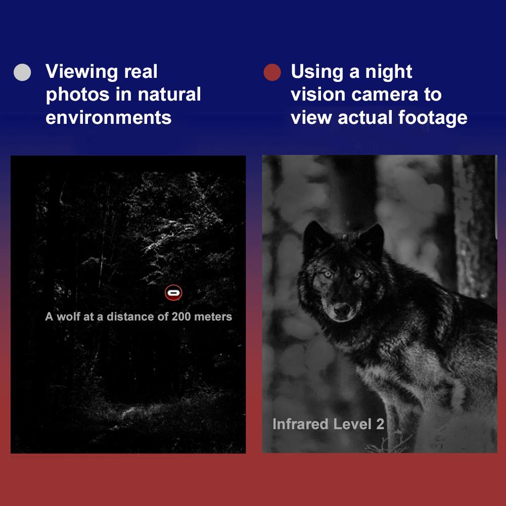 HD 1080P Digitale Nachtferngläser 300M Vollständige Dunkelheit Sichtweite Nachtsicht IR Brillen zum Speichern von Camping-Fotos und -Videos