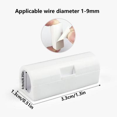 Cable Management Clips With Self Adhesive Flip Cover For Tidy Wire Storage Prevent Tangling &Enhances Safety 20pc/16pc
