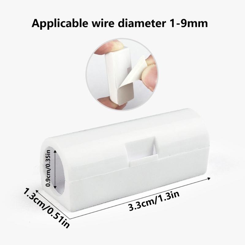 Self Adhesive Wire Clips Cable Holders With Innovative Flip Cover For Easy Cable Access Secure Fixation Cable Clips