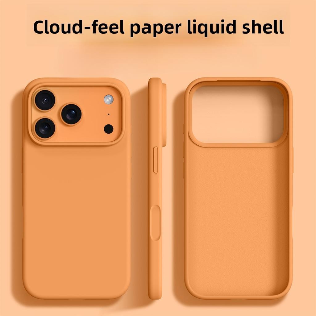 Liquid Silicone Phone Case for IPhone 17 Pro Max Soft Protection Cases for IPhone Air 16E 16 15 14 13 Pro Max Shockproof Cover