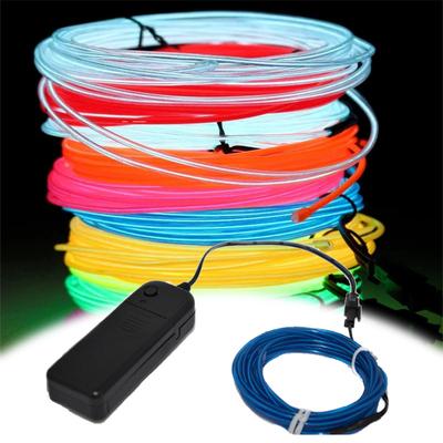 Car Interior Atmosphere Lighting LED Strip Decorative Lamp EL Wiring Neon Strips Party Atmosphere Diode Flexible Ambient Light