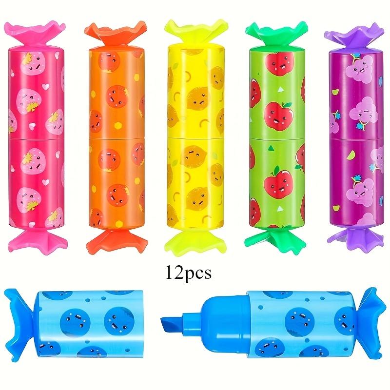 

12pcs Mini Highlighters, Soft & Vibrant Colors, Beveled Tip - Smudge-Resistant, Perfect for Party Favors, Drawing, Journaling