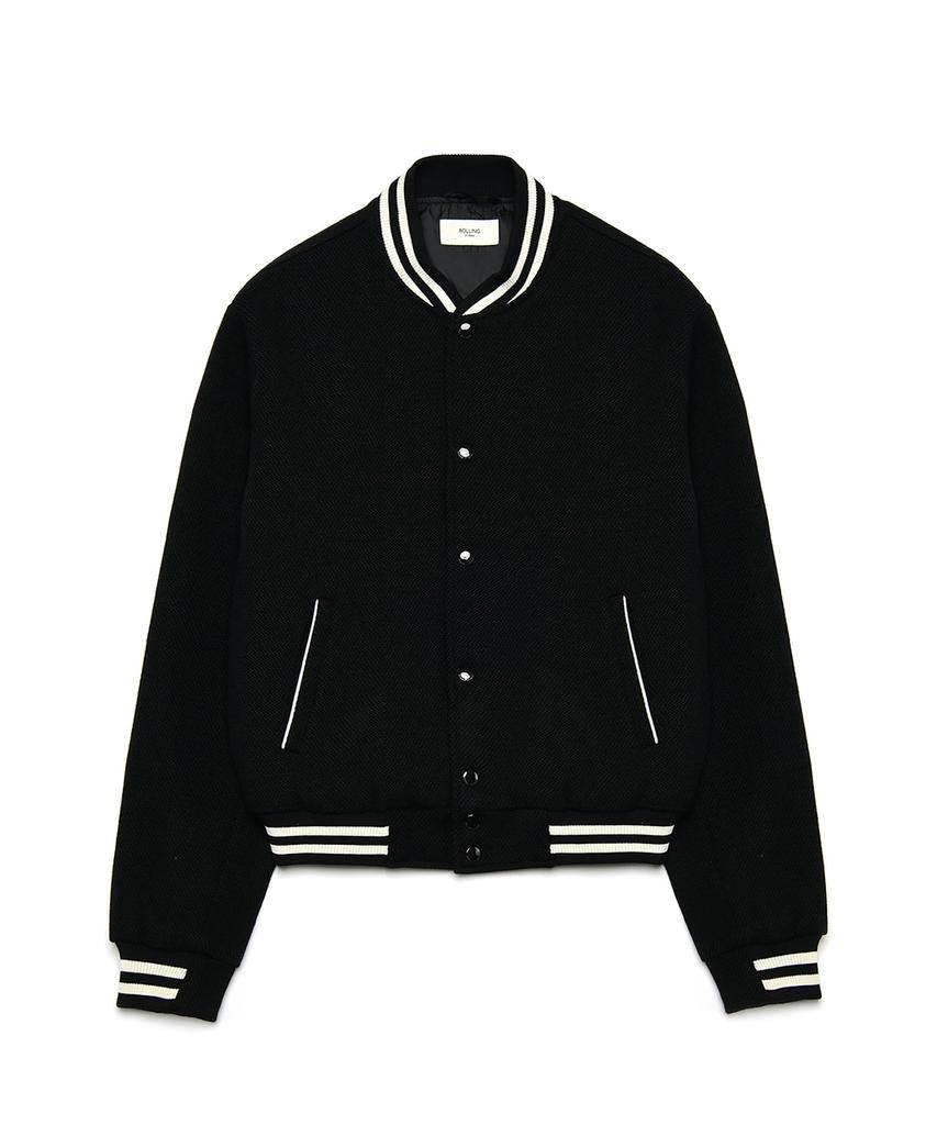 Rollingstudios Varsity Jacket Wool Black