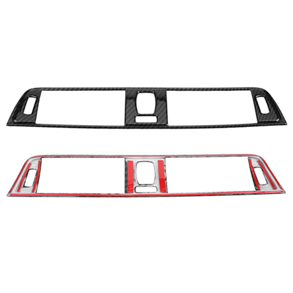 Carbon Fiber Style Console Air Conditioning Vent Cover Trim for BMW 3 Series F30 13 18