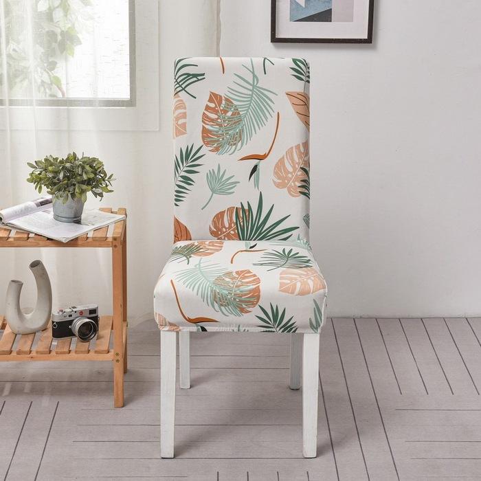 Chair Cover Universal Dining Table Chair Cover Household Banquet Chair Cover Elastic Back Chair Cover Color Matching Chair Cover