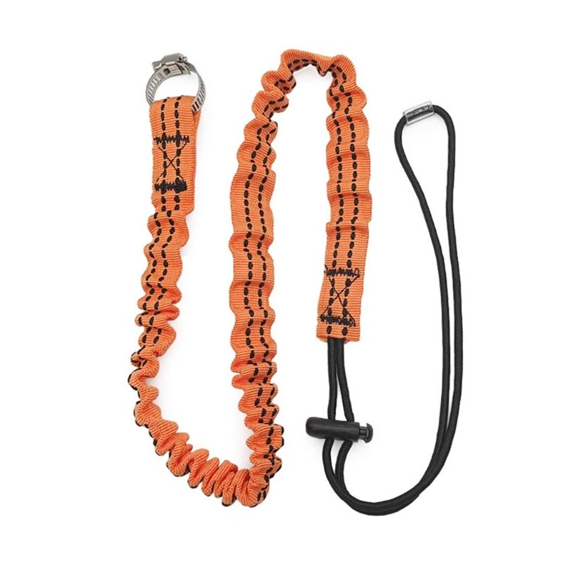 Thicken Tool Lanyard Rope with Fixed Hose Clamps Working Anti-Falling Safety Rope Tool Tethers Lanyard Easy to Use