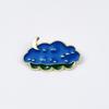 Creative Sun and Cloud Metal Brooch: Cute Geometric Expression Accent for Clothing