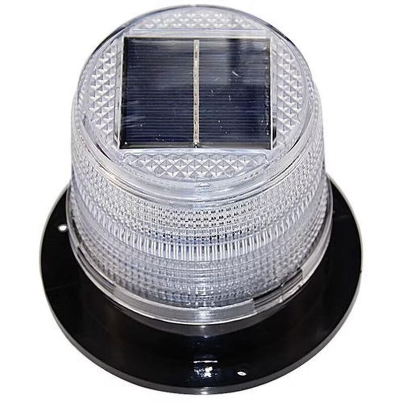 Solar Powered Red & Blue LED Warning Flashing Light