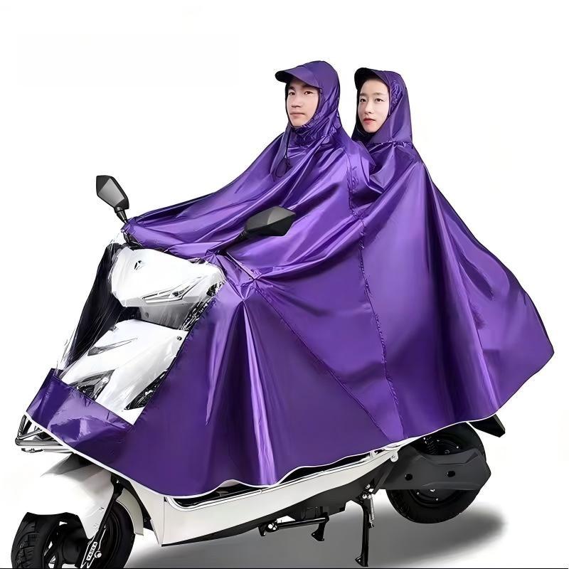 Impermeable Eléctrico XL para Vehículos, Antitormenta, Cubierta de Cuerpo Completo para Motocicletas de Pedal de un Solo/Doble Pasajero