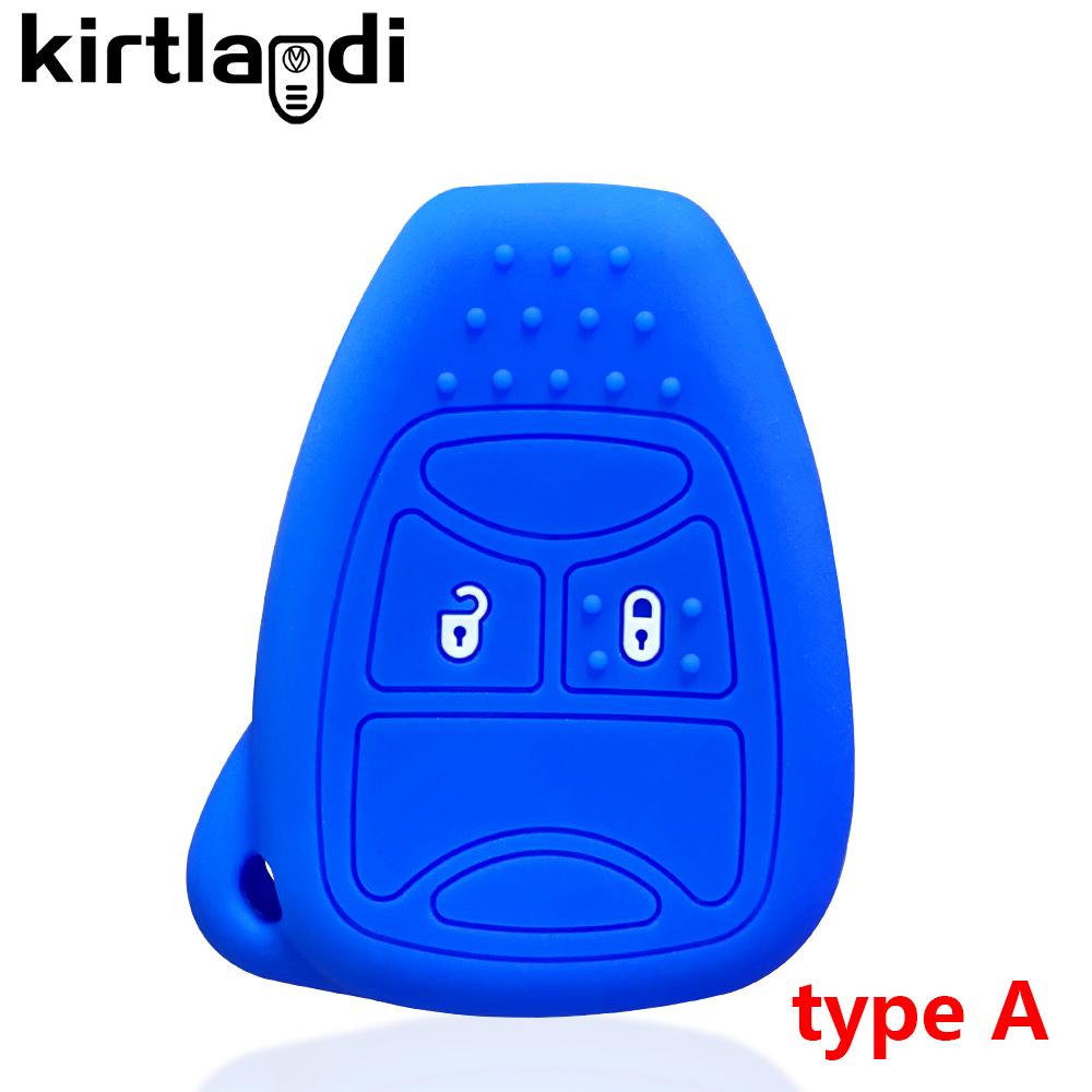 Etui na klucze silikonowe do Chrysler Voyager Pacifica 300c PT Cruiser Dodge Caliber Avenger Jeep Grand Cherokee Compass Patriot