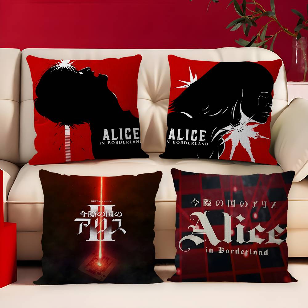 Japan TV Alice in Borderland Cushion Cover Pillowcase Upholstery Sofa Throw Pillow Home Decor Pillowcas