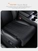 Universales Leder-Autositzkissen mit Beinstütze – Perforiert, Atmungsaktiv, Ganzjahresdesign