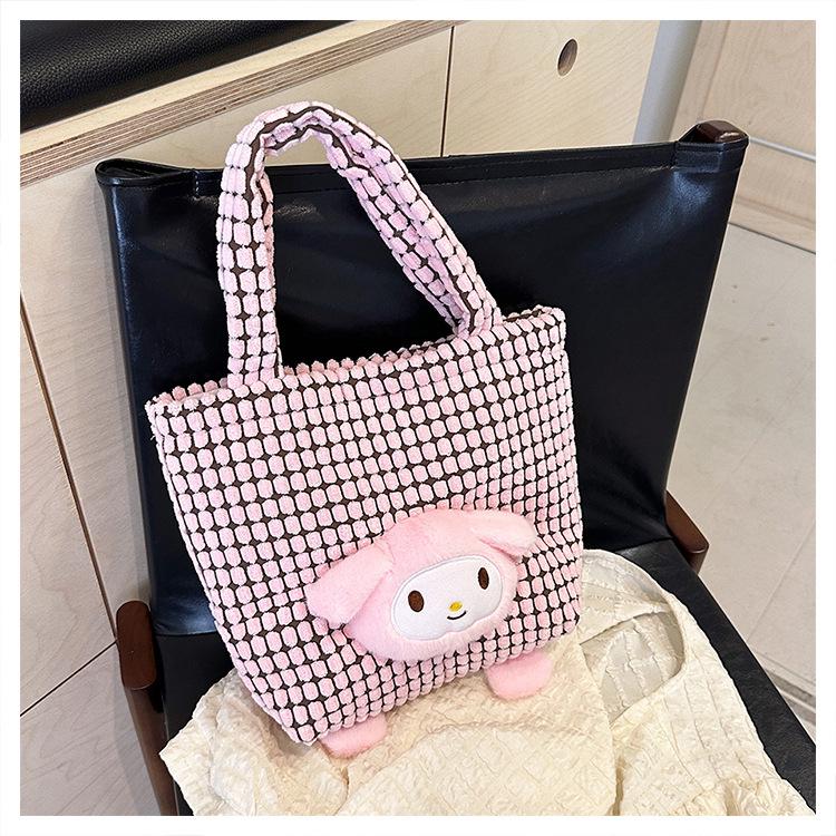 Adorable Plaid Bento Handbag: Japanese Korean Style for Commuting & Outings