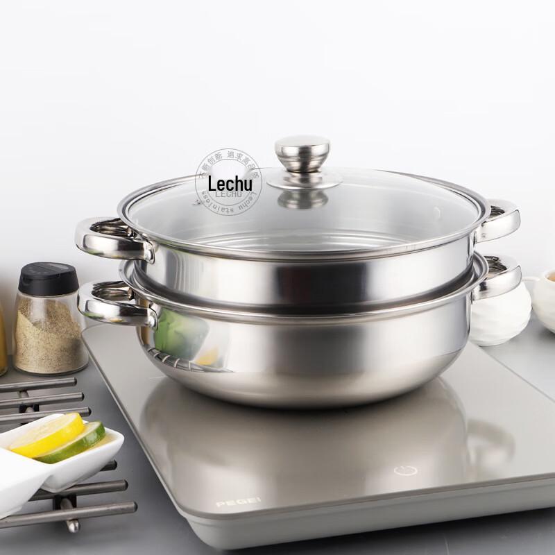 Stainless Steel Double-Layer Steamer Pot