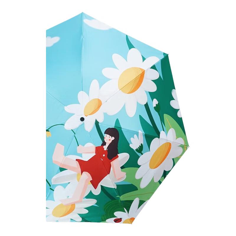 Hongye Tri-fold UV Protection Sun & Rain Umbrella