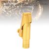 Ongwan Alto Saxophone Mouthpiece, Gold Plated Metal Slide Type, 5C, with Mouthpiece Pad and Cap, Suitable for Professional and Beginner Saxophone Play