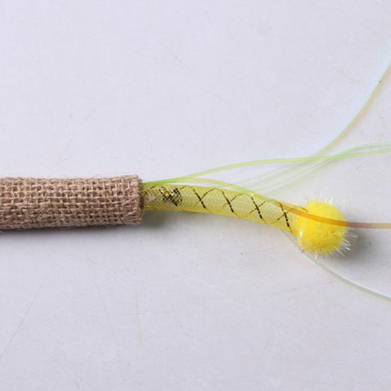Cat Scratching Toy Mesh Tube Toy, Interactive Kitten Chew Flexible with Linen Stress Relief Entertainment Wrap And Plush Balls, Safe Teething