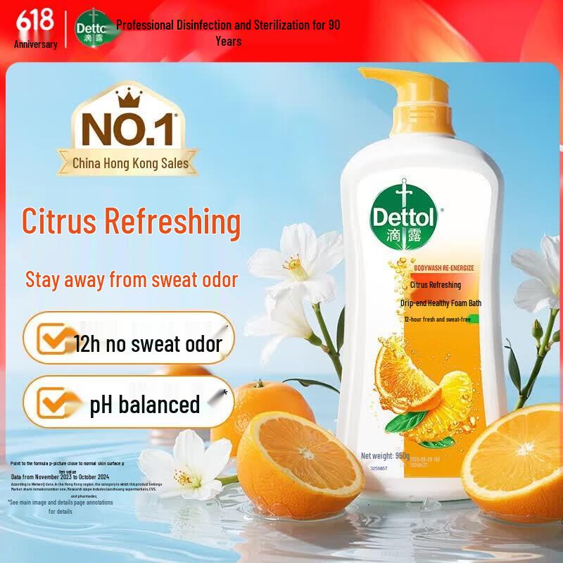Dettol Citrus Refreshing Health Shower Gel