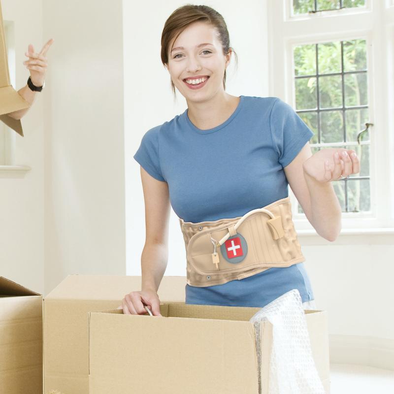 Unzipped Waist Support Belt Waist Air Traction Bracket Spine Relief Belt Release Backward