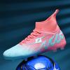 Football Boots Are Lace-up High Elastic Socks Training Artificial Grassland Outdoor Sports Training Football Shoes