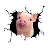 Animal Car Stickers Waterproof PVC Auto Scratch Occlude 3D Simulation Electrostatic Decal Car Window Home Decoration