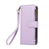 Suitable for Samsung Z Fold7 mobile phone leather case Z Fold4 multi-function zipper wallet card diagonal span portable rope