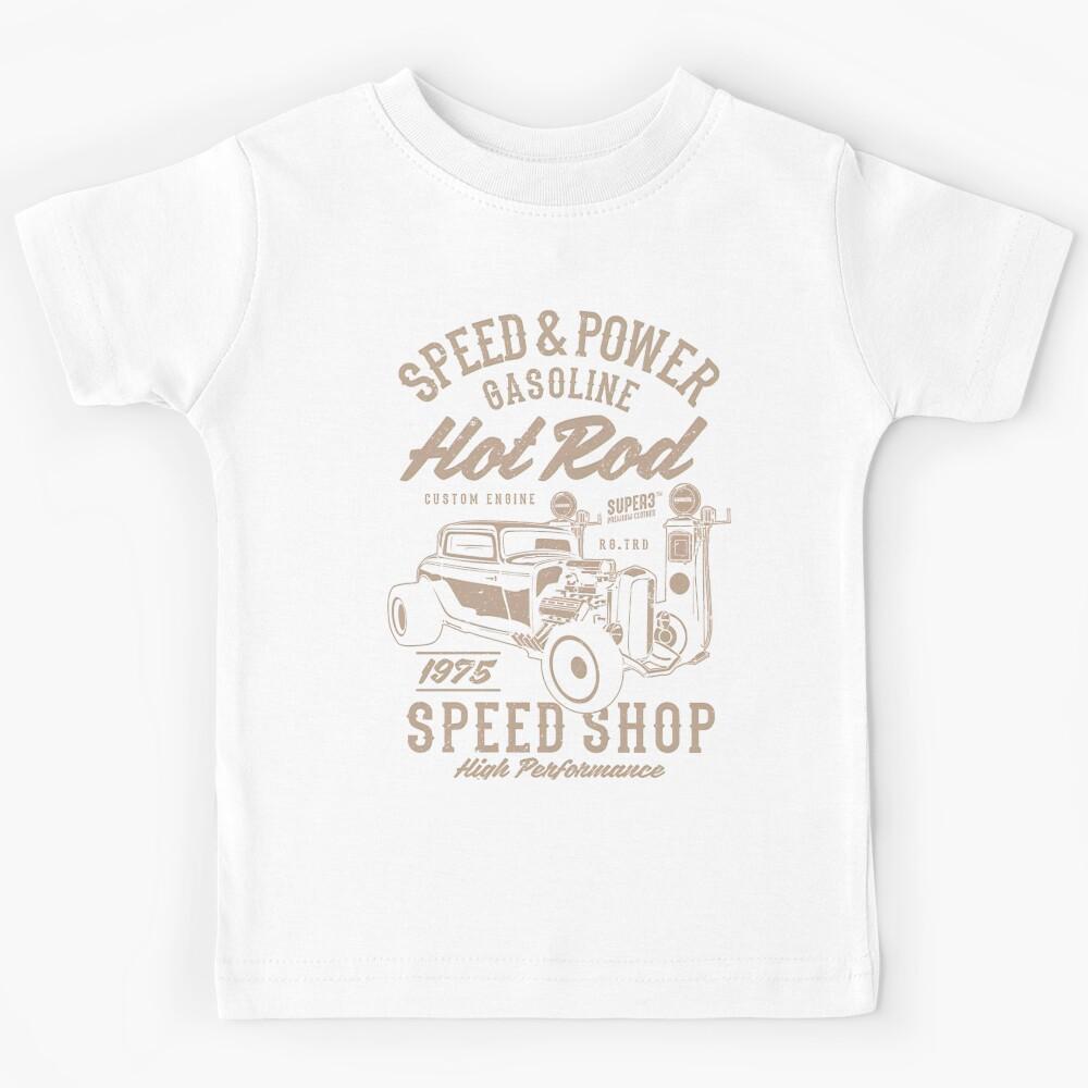 Rod Muscle Hot Car Racing Drag Vintage Kids T-Shirt 130
