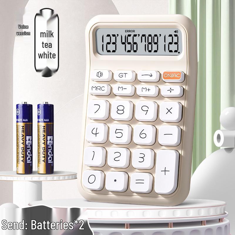 High-Value Flexible Office Calculator for Students and Professionals with Cute Design and Voice Functionality