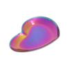 Nail Art Display Board Stainless Steel Heart Shape Cosmetic Makeup Manicure Tips Color Mixing  