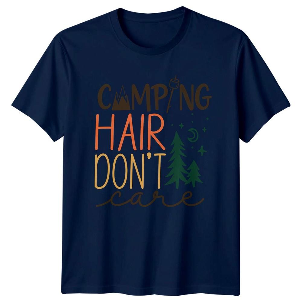 Camping Hair Dont Care TShirt Nature Lover Camping Birthday Gift
