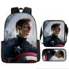 Printed Avengers The Backpack Set Oxford Fabric Pencil Case Essentials School