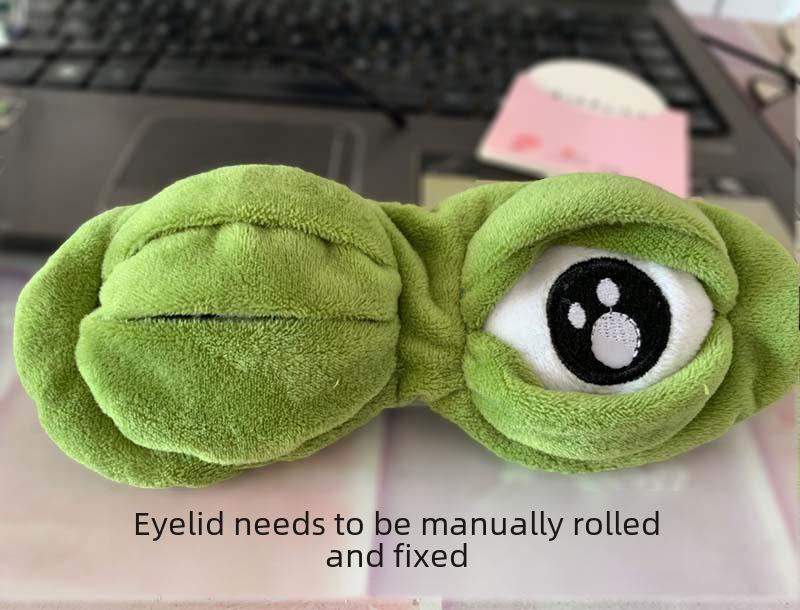 Lonely Frog Sad Eye Mask - Breathable & Funny Anime-inspired Peripherals