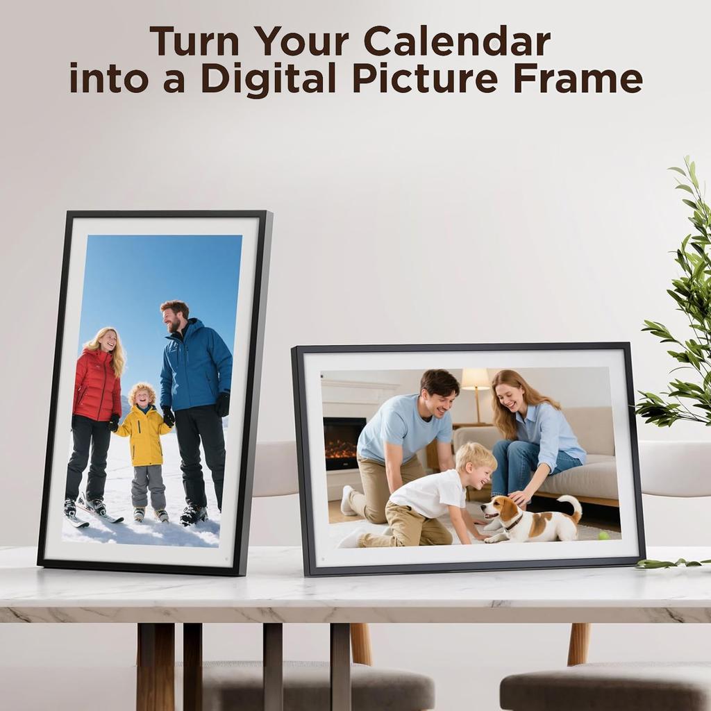 10.1inch Smart Digital Calendar Planner Smart Digital Calendar HD Touchscreen Family Planner with Switchable Digital Photo Frame