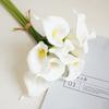 5Pcs PU Calla Lily Simulation Flowers for Home Decor Floral Arte Set Garden Wedding Decoration Bouquet DIY Vase Ornament