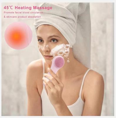 Sonic IPX7 Waterproof Facial Cleansing Brush Device Silicone Face Scrubber Exfoliator Cleaner Vibration Massager Deep Cleansing