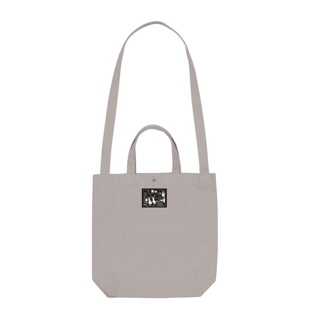 Gakken Staful Moomin Tote T02207 Bag, 2-Way, Gray,