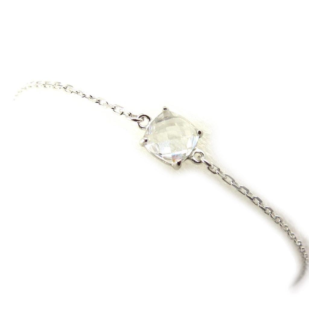 Les Trésors De Lily [K3399] - Bracelet Argent 'Unique' blanc argenté (rhodié) - 5 mm