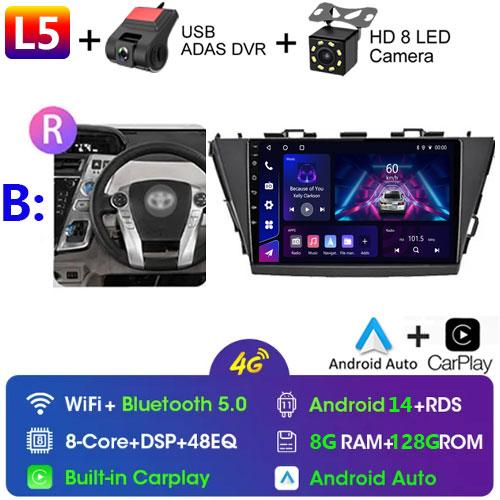 Car Radio Android For TOYOTA PRIUS V PLUS ALPHA 2012-2017 LHD/RHD Multimedia Video Player Bluetooth 5G DVD Wifi USB GPS Display